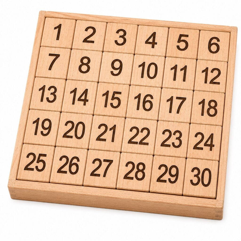 4-in-1 Wooden Learning Blocks  | 30 Pieces for Ages 3+