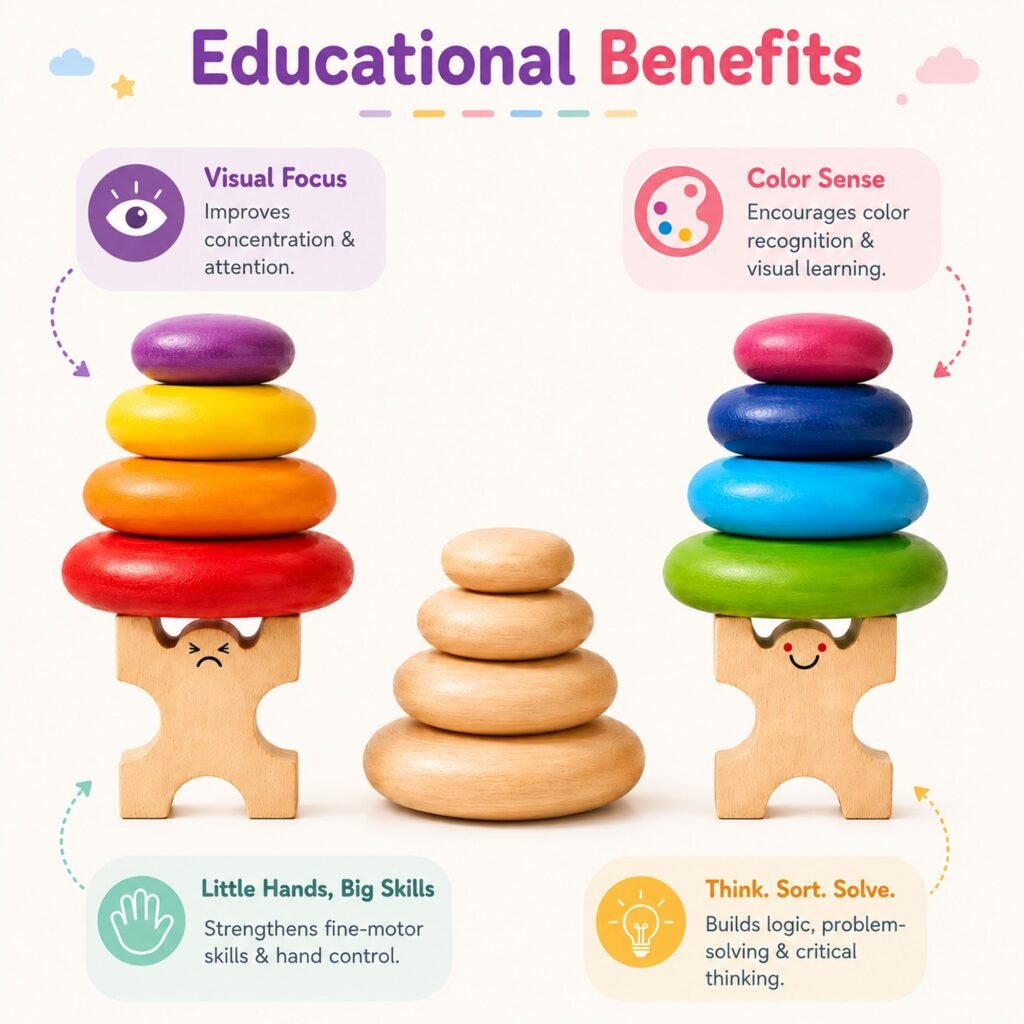 Wooden Pebble Stacking Toy – Amazing Balance Fun | Zigbo