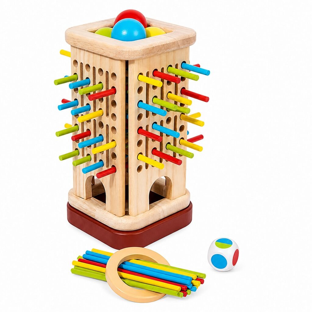 Zigbo Colour Stick Pulling Tower Game for Kids – 3+ Years