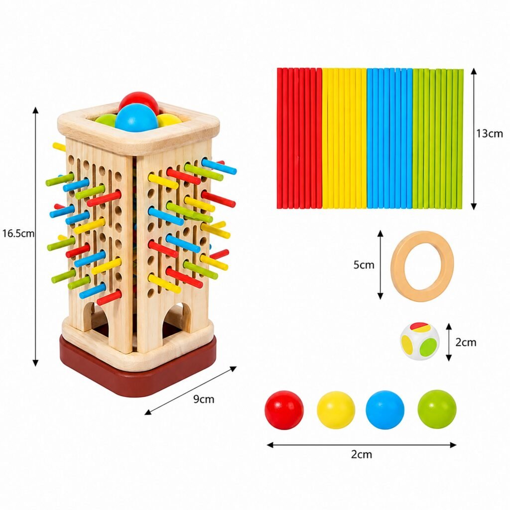 Zigbo Colour Stick Pulling Tower Game for Kids – 3+ Years